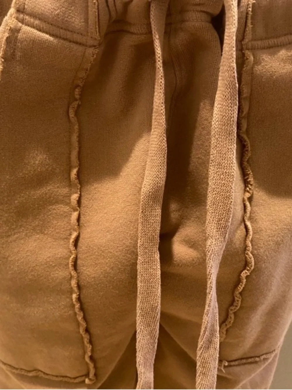 Frank & Eileen Wide-Leg Track Pants in Soft Beige - Picture 4 of 6